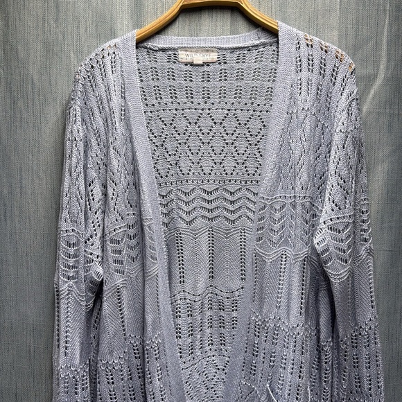 🚩 Wild skye blue Women's Light Knit Sweater size XXL - Picture 3 of 7